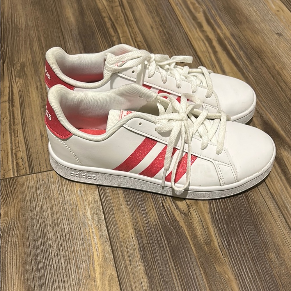 Adidas White and Pink Sneakers